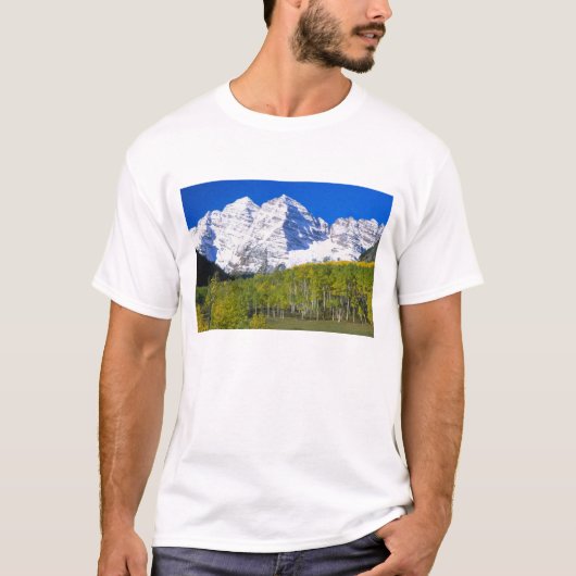 マルーン・ベルズと秋のポプラの森 Tシャツ (正面)