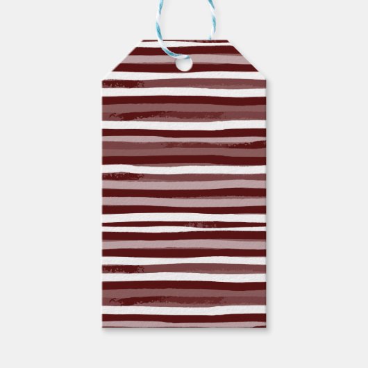 マルーン&ホワイトおめでとうラベルセット ギフトタグ (正面)