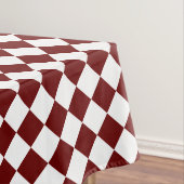 マルーン&ホワイトダイヤモンド – あなたのロゴビジネスイベント テーブルクロス (インサイチュ)