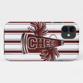マルーン&ホワイトチアリーダーiPhone 5ケース Case-Mate iPhoneケース (裏面(横))