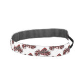 マルーン・レッド、ホワイトとブラック・チアリーダー アスレチックヘッドバンド (右)