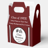 マルーン、白、黒、高校の懇親会 フェイバーボックス (オープン)