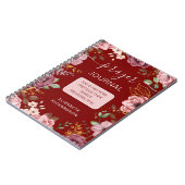 マルーン 箴言31 花の祈りのためのジャーナルノート ノートブック (左側)