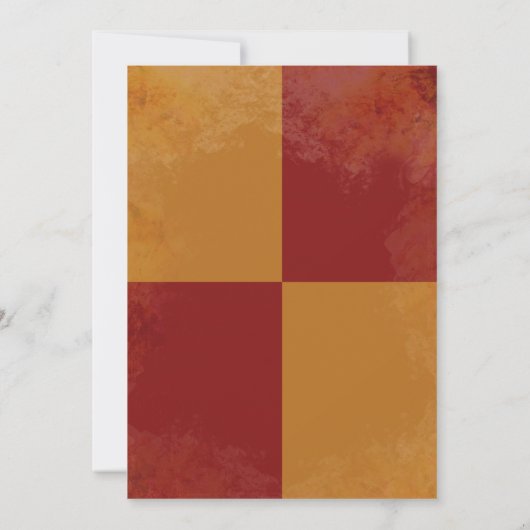 マルーン&金ゴールド王室のキナーグリフィンシールドパーティー 招待状 (裏面)