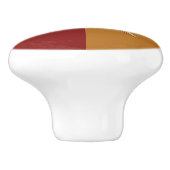 マルーン&金ゴールド王室のナイトグリフィンシールドベッドルーム セラミックノブ (側面)