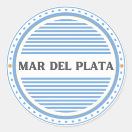 マル・デル・プラタ市誇りエンブレム アルゼンチンアイデンティティ ラウンドシール
