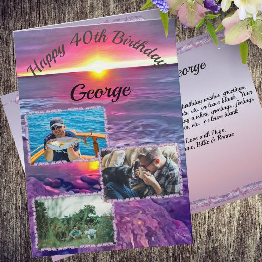 マレコンサンセット誕生日0911 カード