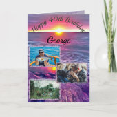 マレコンサンセット誕生日0911 カード (正面)