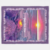 マレコンサンセット0911 フリースブランケット (正面(横))