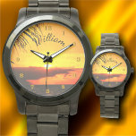 マレコンサンセット2441 腕時計<br><div class="desc">の絵画「Malecon Sunset 2441」コレクション製品ページまたはクリック「」ボタンでデザインオプションをカスタマイズする。メキシコのプエルトバ絵画ラルタにあるマレコンと呼ばれるビーチの遊歩道で美しい夕日を撮影した私の「マレコン・サンセット2441」から作られたデザイン。このコレクションには一致する製品が含まれている。</div>