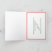 マレットクリスマスカード付きサンタブルーカニカスタム カード (内部)