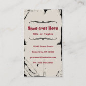 マレディーマネキン 名刺 (裏面)