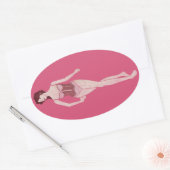 マレディーマネキン 楕円形シール (封筒)