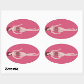 マレディーマネキン 楕円形シール (シート)