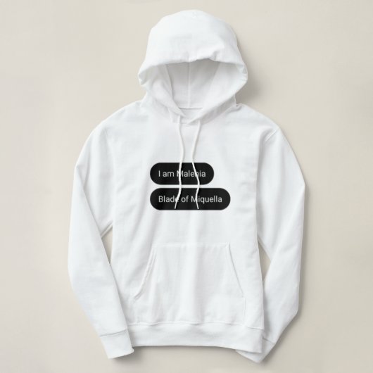 マレニアからロングメールが届いた パーカ (デザイン正面)