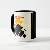 マレビッチ – 至上主義の構図、飛行機 マグカップ (正面左)