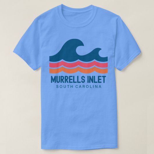 マレルインレットサウスヴィンテージ波 Tシャツ (デザイン正面)