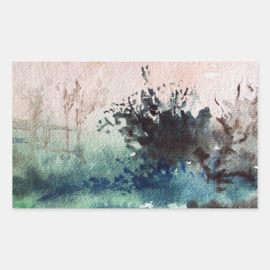 マレンマタスカニーランドスケープの田舎 長方形シール (正面)