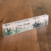 マレンマトスカーナの田舎 デスクネームプレート (側面)