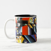 マレヴィッチカジミルザナイフグラインダースクエア ツートーンマグカップ (左)