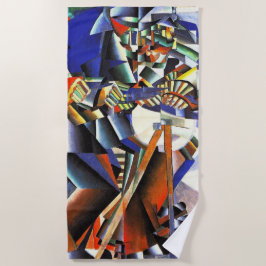 マレヴィッチ・カジミール・ザ・ナイフ・グラインダー ビーチタオル