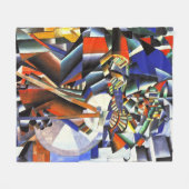 マレヴィッチ・カジミール・ザ・ナイフ・グラインダー フリースブランケット (正面(横))