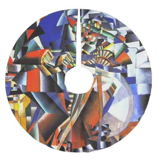 マレヴィッチ・カジミール・ザ・ナイフ・グラインダー ブラッシュドポリエステルツリースカート (正面)