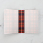 マレーのスコットランド人のタータンチェック ノートカード (内部)