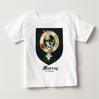 マレーの一族はバッジのタータンチェックの頂点に達します ベビーTシャツ