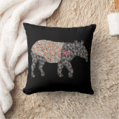 マレーカラフルア点々のある・タピール クッション (ブランケット)