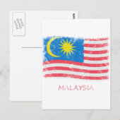 マレーグランジシア国旗 ポストカード (正面/裏面)