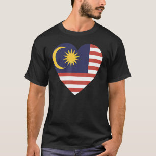 マレーシアおみやげ女子男性へ国旗 Tシャツ