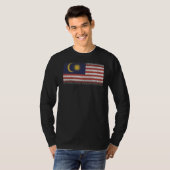 マレーシアおみやげ女子男性へ国旗 Tシャツ (正面フル)