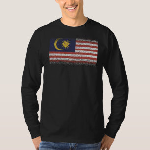マレーシアおみやげ女子男性へ国旗 Tシャツ
