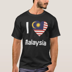マレーシアおみやげ女子男性へ国旗 Tシャツ