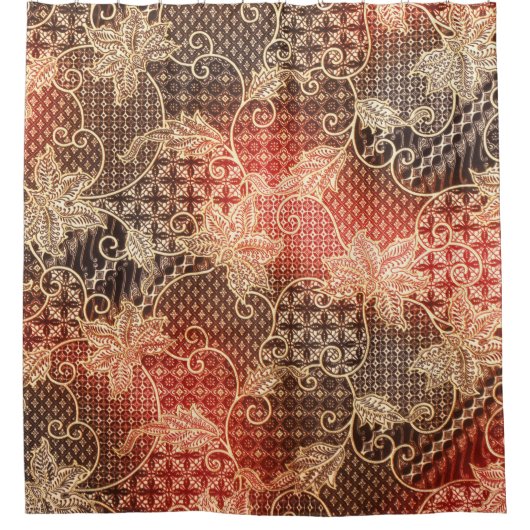 マレーシアとインドネシアのバティの美しさ シャワーカーテン (正面)