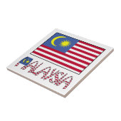 マレーシアとマレーシア国旗 タイル (側面)
