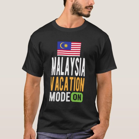 マレーシアのお土産 – 旅行 – マレーシアモダン休暇 Tシャツ (正面)