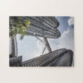 マレーシアのクアラルンプパペトロナス・タワーズ。 ジグソーパズル (横)