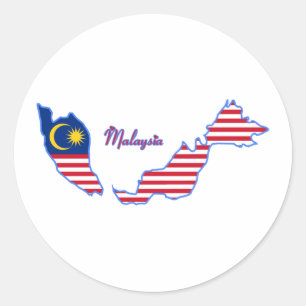 マレーシアのステッカー ラウンドシール
