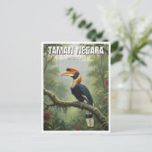 マレーシアのタマンネガラホーンビル ポストカード (スタンド正面)