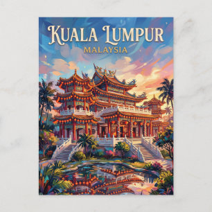 マレーシアのティエン・ハウ寺院 ポストカード