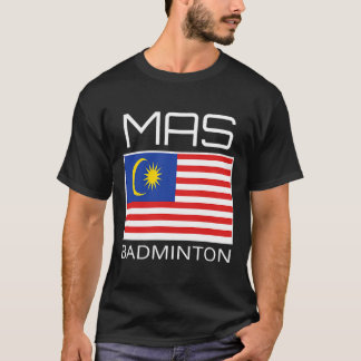 マレーシアのバドミントンチームマレーシアアスリートMAS国旗 Tシャツ