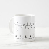 マレーシアのペプチド名mug コーヒーマグカップ (正面左)