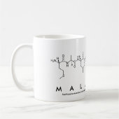マレーシアのペプチド名mug コーヒーマグカップ (左)
