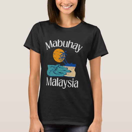 マレーシアのマブヘイ・フィリピンGreeting Tagalog Pino Tシャツ (正面)
