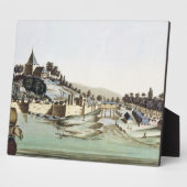 マレーシアのマラッカの港と町 フォトプラーク (側面)