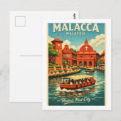 マレーシアのマラッカ旅行 ポストカード (正面/裏面)