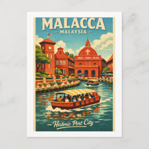 マレーシアのマラッカ旅行 ポストカード