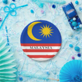 マレーシアのマレー国旗ジャルール・ジェミラン ペーパープレート (パーティー)